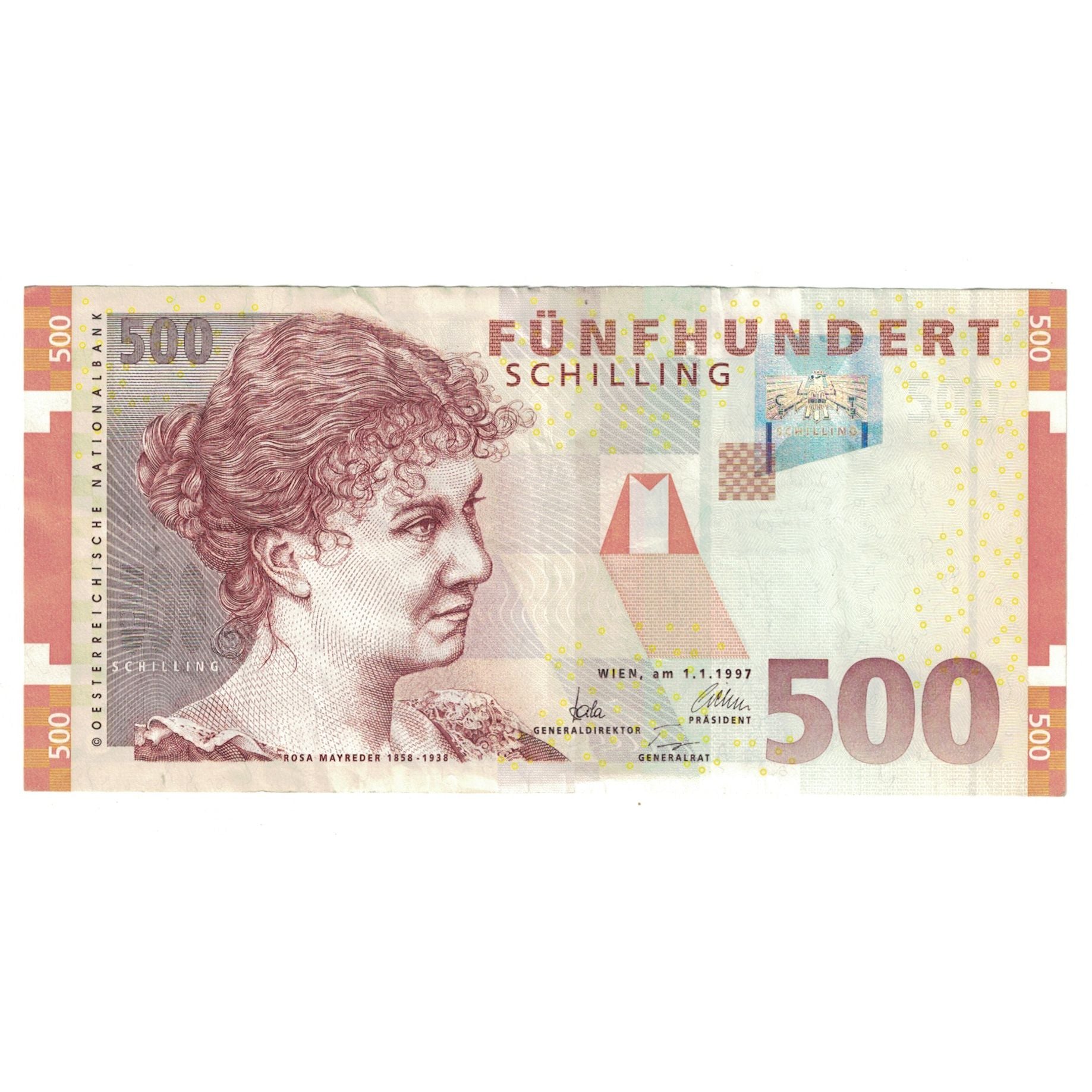 Billet, Autriche, 500 Schilling, 1997, 1997-01-01, KM:154, SUP