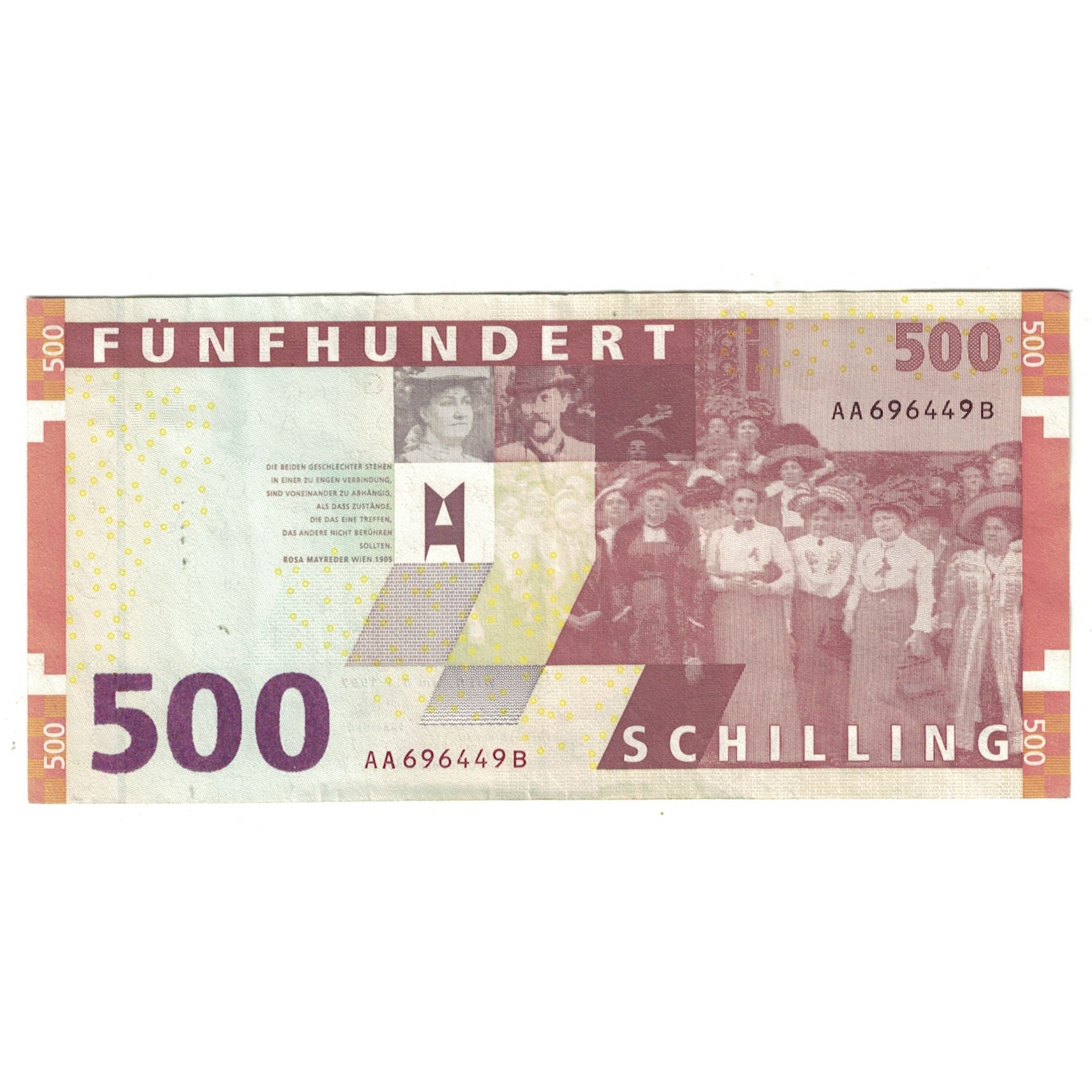 Billet, Autriche, 500 Schilling, 1997, 1997-01-01, KM:154, SUP