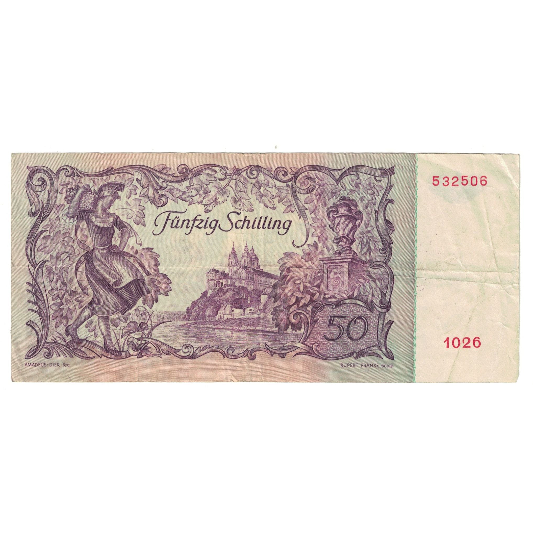Banknote, Austria, 50 Schilling, 1951, 1951-01-02, KM:130, EF(40-45)
