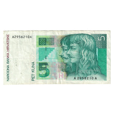 Banknote, Croatia, 5 Kuna, 1993, 1993-10-31, KM:28a, EF(40-45)