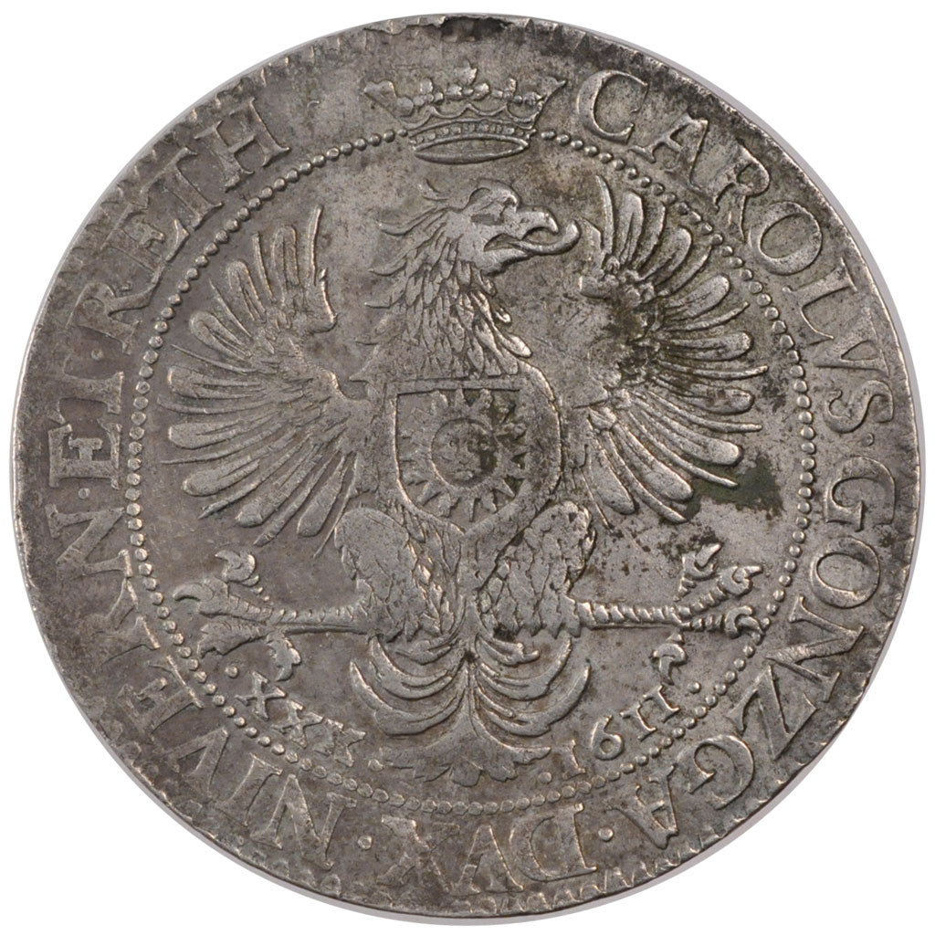 FRANCE, XXX Sols, 1611, Charleville, EF(40-45), Silver, Boudeau #1803, 20.00