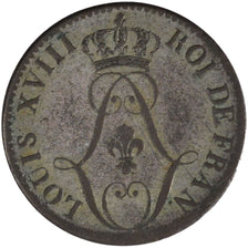 FRENCH GUIANA, 10 Centimes, 1818, Paris, KM #A1, MS(60-62), Billon, 22.5,...