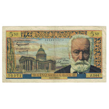 Frankrijk, 5 Nouveaux Francs, 1955-1959 Overprinted with ''Nouveaux Francs''
