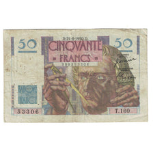 Francja, 50 Francs, Le Verrier, 1950, T.160, VF(20-25), Fayette:20.16, KM:127b