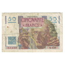 France, 50 Francs, Le Verrier, 1948, Q.100, TB, Fayette:20.10, KM:127b