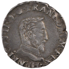 FRANCE, 1/2 Teston, 1553, Toulouse, AU(50-53), Silver, Duplessy #984, 4.70