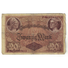Billete, 20 Mark, 1914, Alemania, 1914-08-05, KM:48a, BC