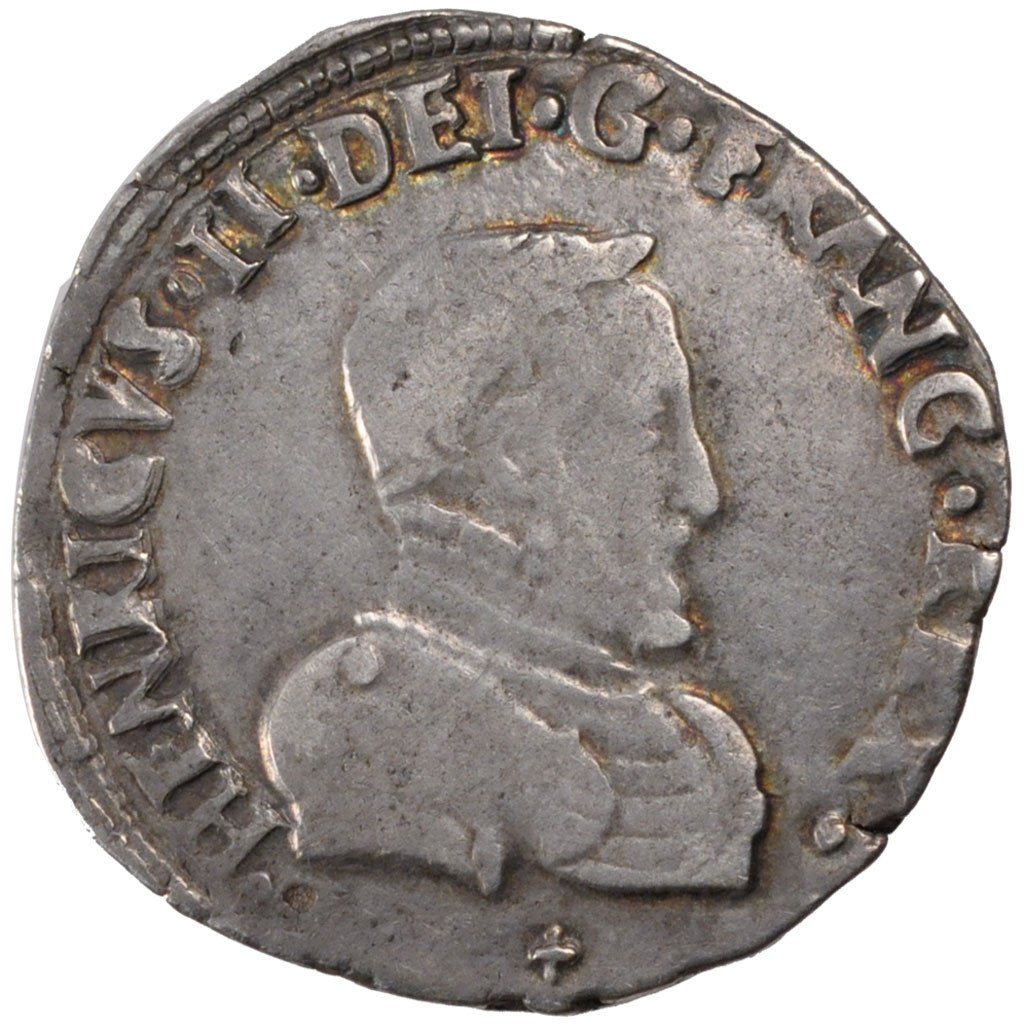 FRANCE, Teston, 1561, Grenoble, EF(40-45), Silver, Duplessy #1054, 9.30
