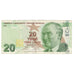 Banknote, Turkey, 20 Lira, Undated (2009), KM:224, EF(40-45)