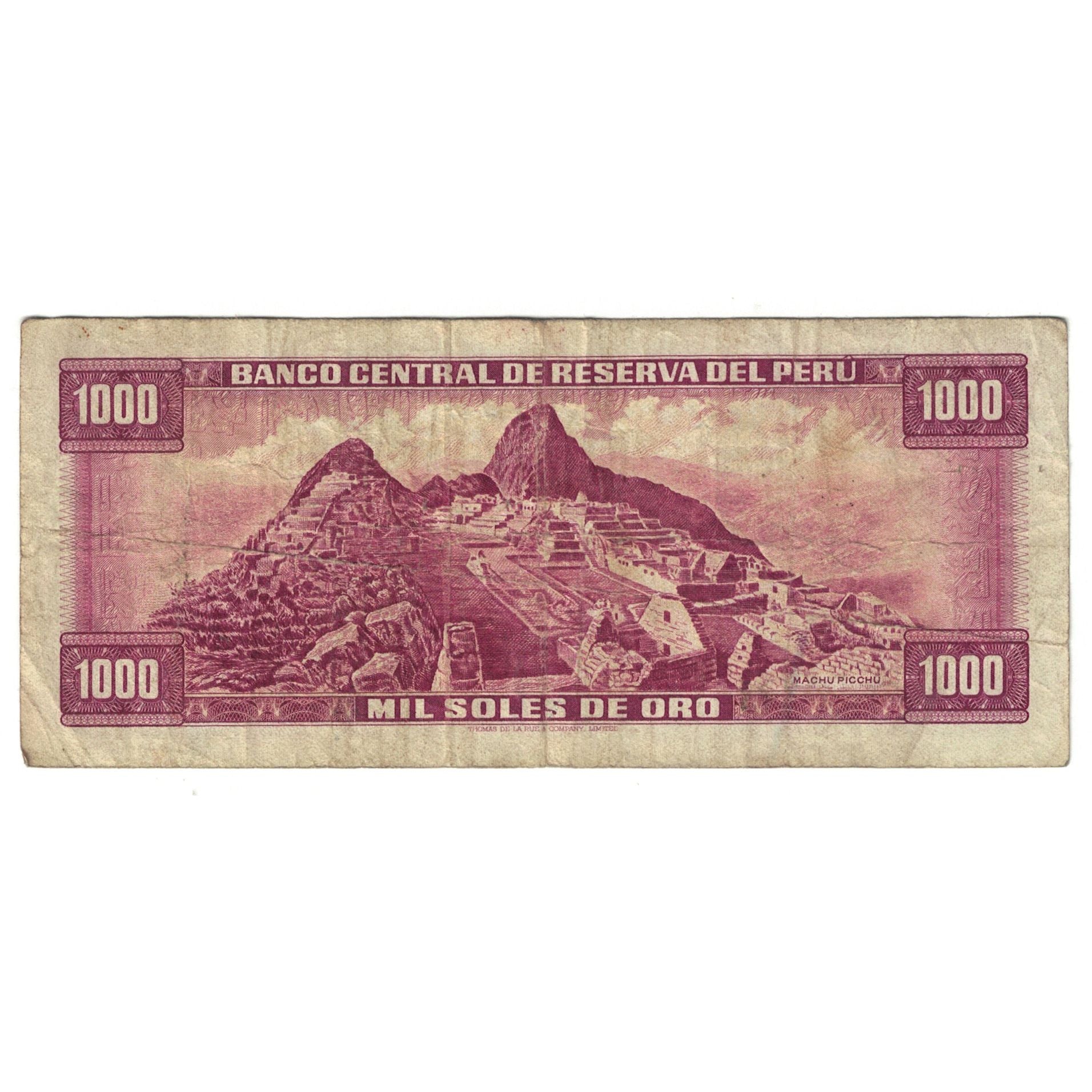 Banknote, Peru, 1000 Soles De Oro, 1972, 1972-05-04, KM:111, VF(20-25)