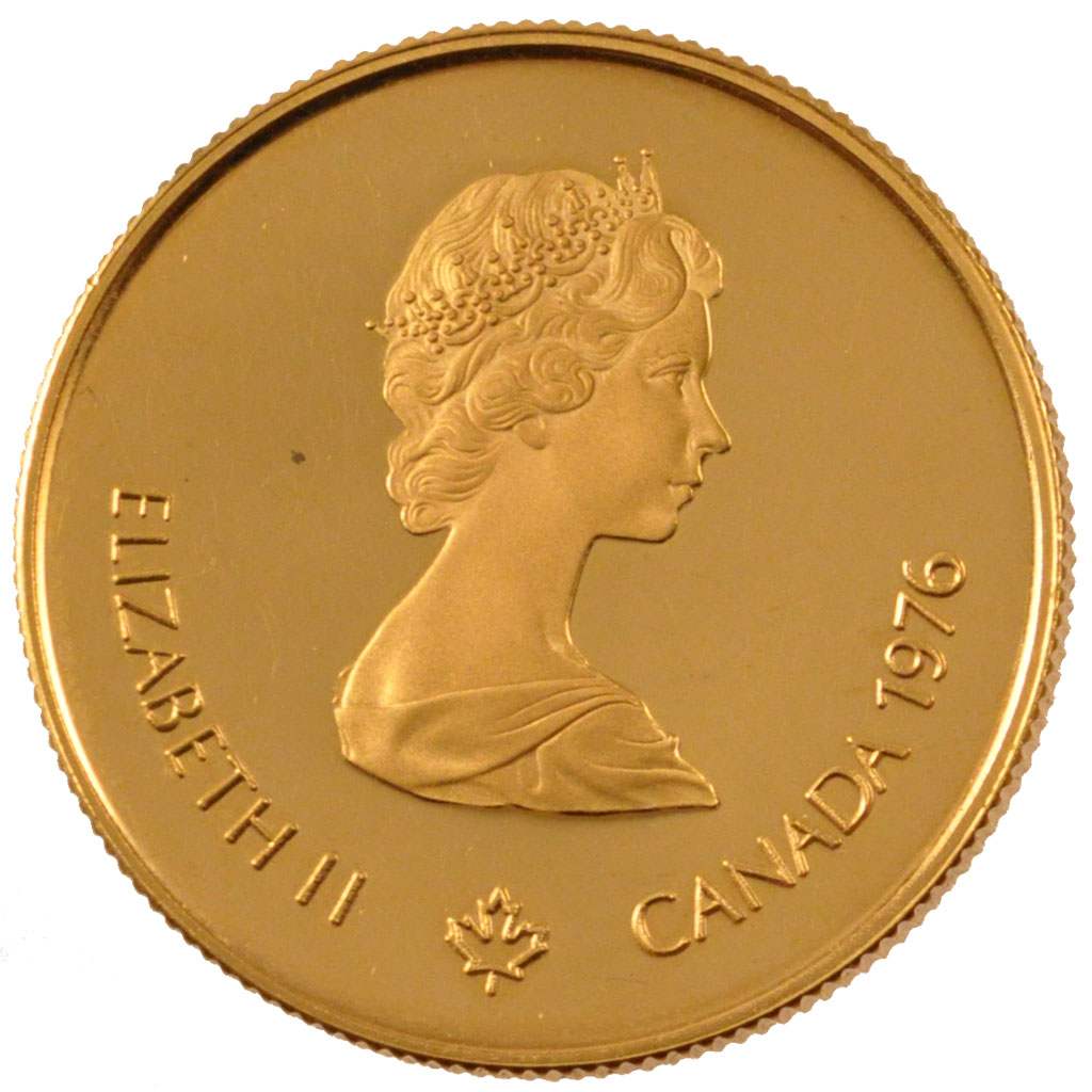 Moneda, Canadá, Elizabeth II, 100 Dollars, 1976, Ottawa, EBC+, Oro, KM:116