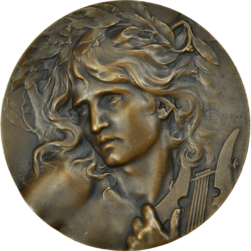France, Medal, Art Nouveau, Musique, Coudray, MS(63), Bronze