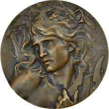 France, Medal, Art Nouveau, Musique, Coudray, MS(63), Bronze