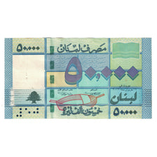 Billete, 50,000 Livres, Líbano, KM:94, MBC