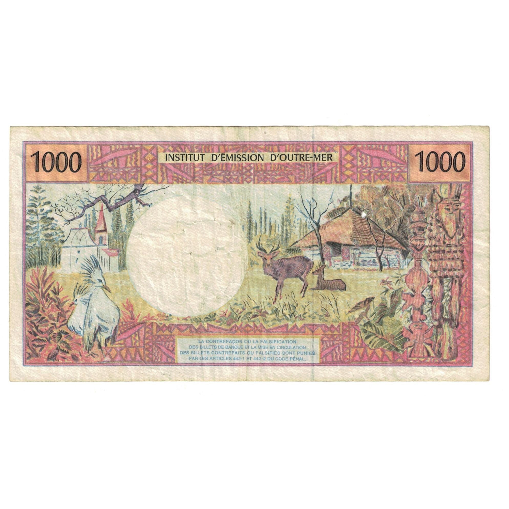 Banknote, Tahiti, 1000 Francs, KM:27d, EF(40-45)