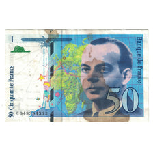 France, 50 Francs, St Exupéry, 1999, E049394312, VF(20-25), Fayette:73.05