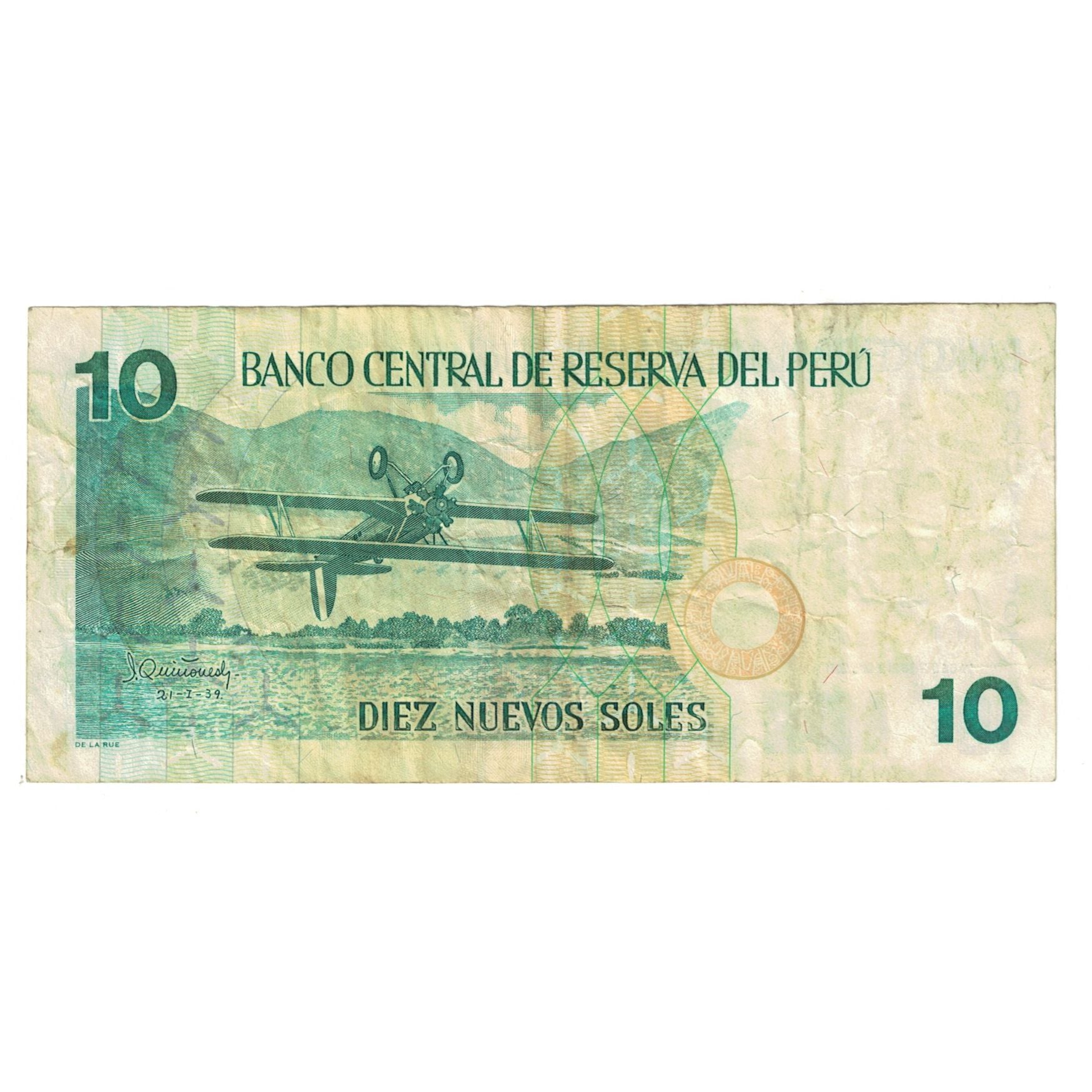 Banknote, Peru, 10 Nuevos Soles, 2001, 2001-09-27, KM:175, VF(20-25)