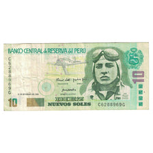Banknot, Peru, 10 Nuevos Soles, 2001, 2001-09-27, KM:175, VF(30-35)