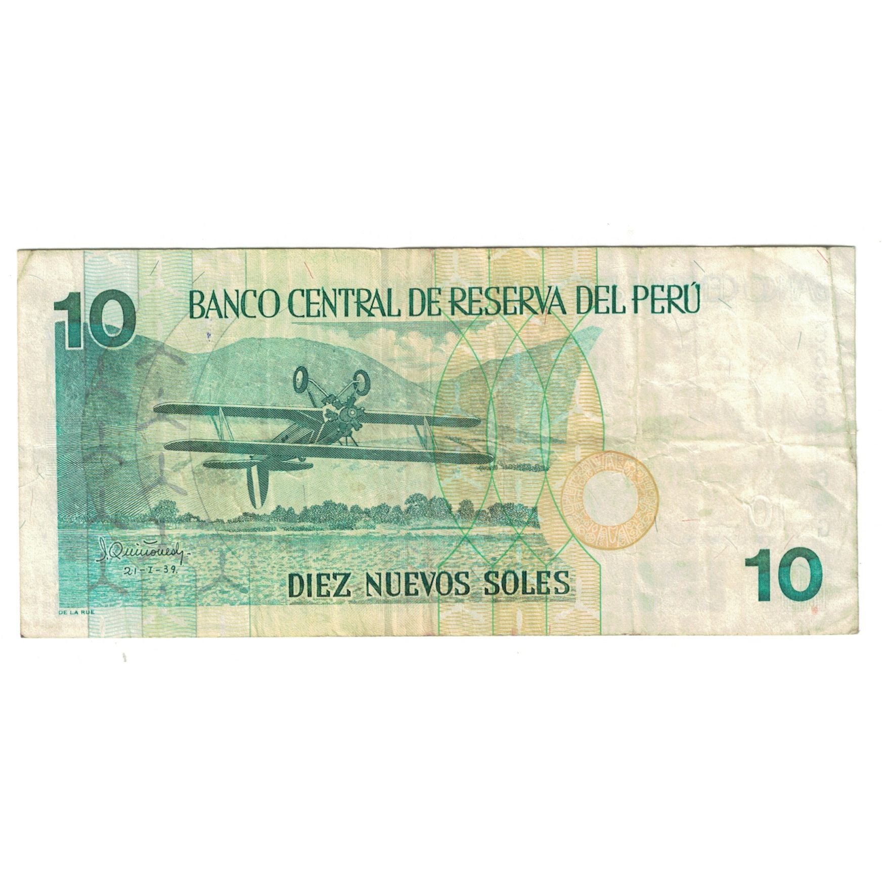 Banknote, Peru, 10 Nuevos Soles, 2001, 2001-09-27, KM:175, VF(30-35)
