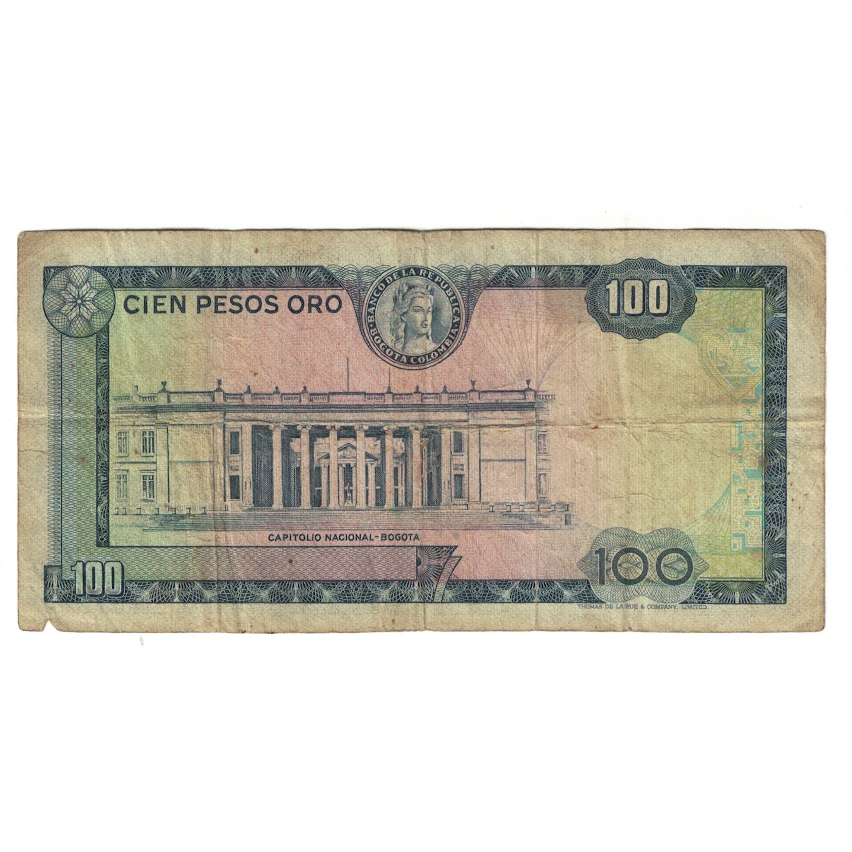 Banknote, Colombia, 100 Pesos Oro, 1974, 1974-07-20, KM:415a, VF(20-25)