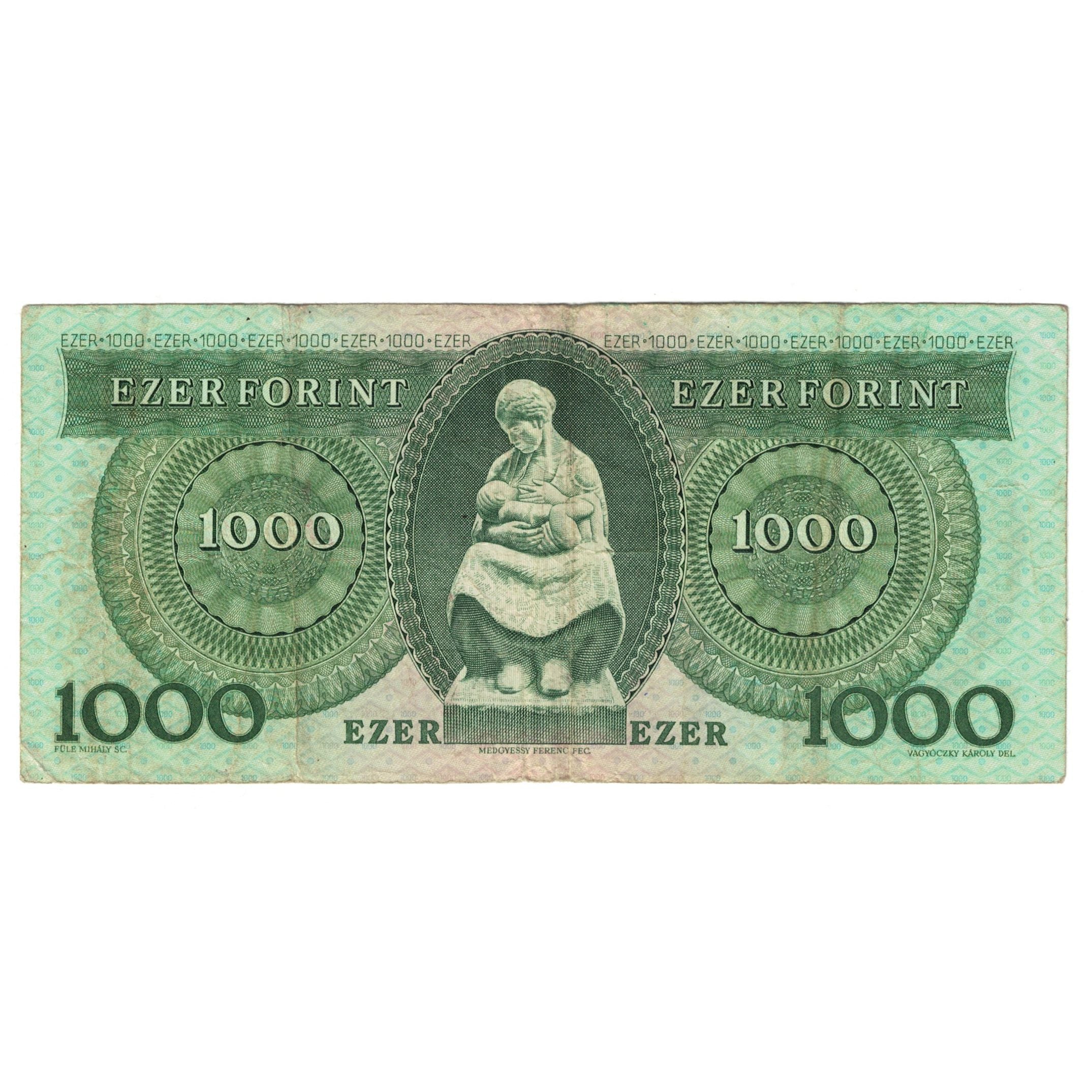Banconote, Ungheria, 1000 Forint, 1993, 1993-12-16, KM:173b, BB