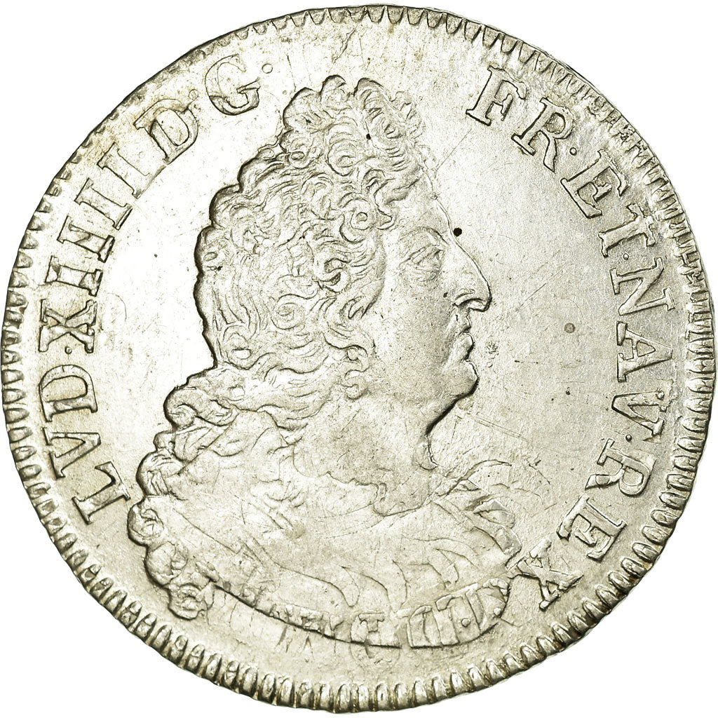 Coin, France, Louis XIV, 1/2 Écu aux 8L 2e type, 1/2 ECU, 45 Sols, 1704, Paris