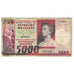 Billet, Madagascar, 5000 Francs = 1000 Ariary, KM:66a, TB