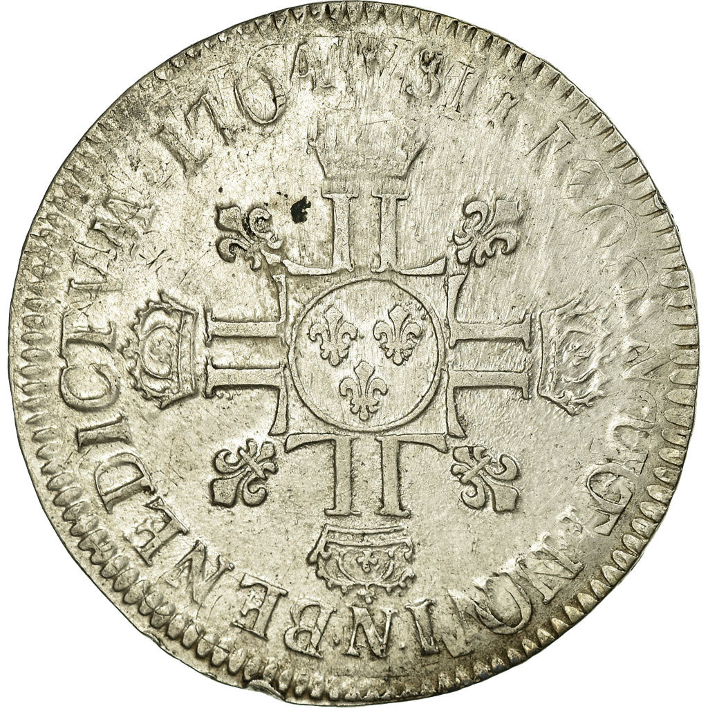 Coin, France, Louis XIV, Écu aux 8 L 2e type, Ecu, 1704, Montpellier