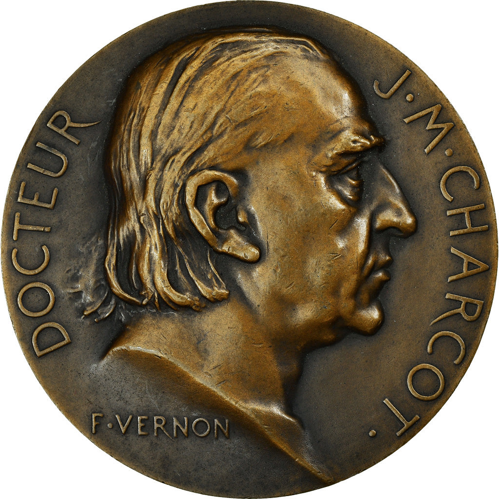 Francia, medalla, Medicine, Docteur J.M Charcot, 1925, Vernon, EBC, Bronce