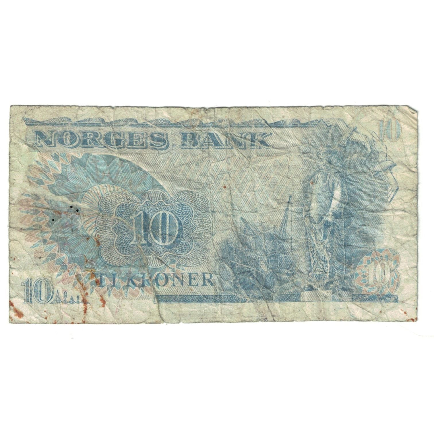 Banknote, Norway, 10 Kroner, 1981, KM:36c, VF(20-25)