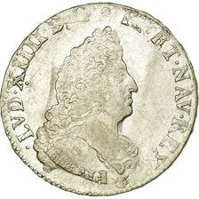 Monnaie, France, Louis XIV, 1/2 Écu aux 8L 2e type, buste du type aux palmes