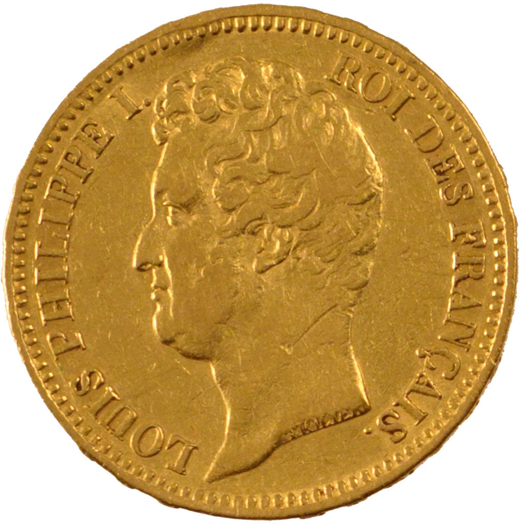 FRANCE, Louis-Philippe, 20 Francs, 1831, Rouen, KM #746.2, EF(40-45), Gold,...