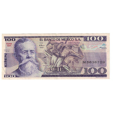 Nota, México, 100 Pesos, 1987, KM:74c, AU(55-58)