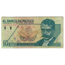 Banconote, Messico, 10 Pesos, 1992, 1992-12-10, KM:105a, MB