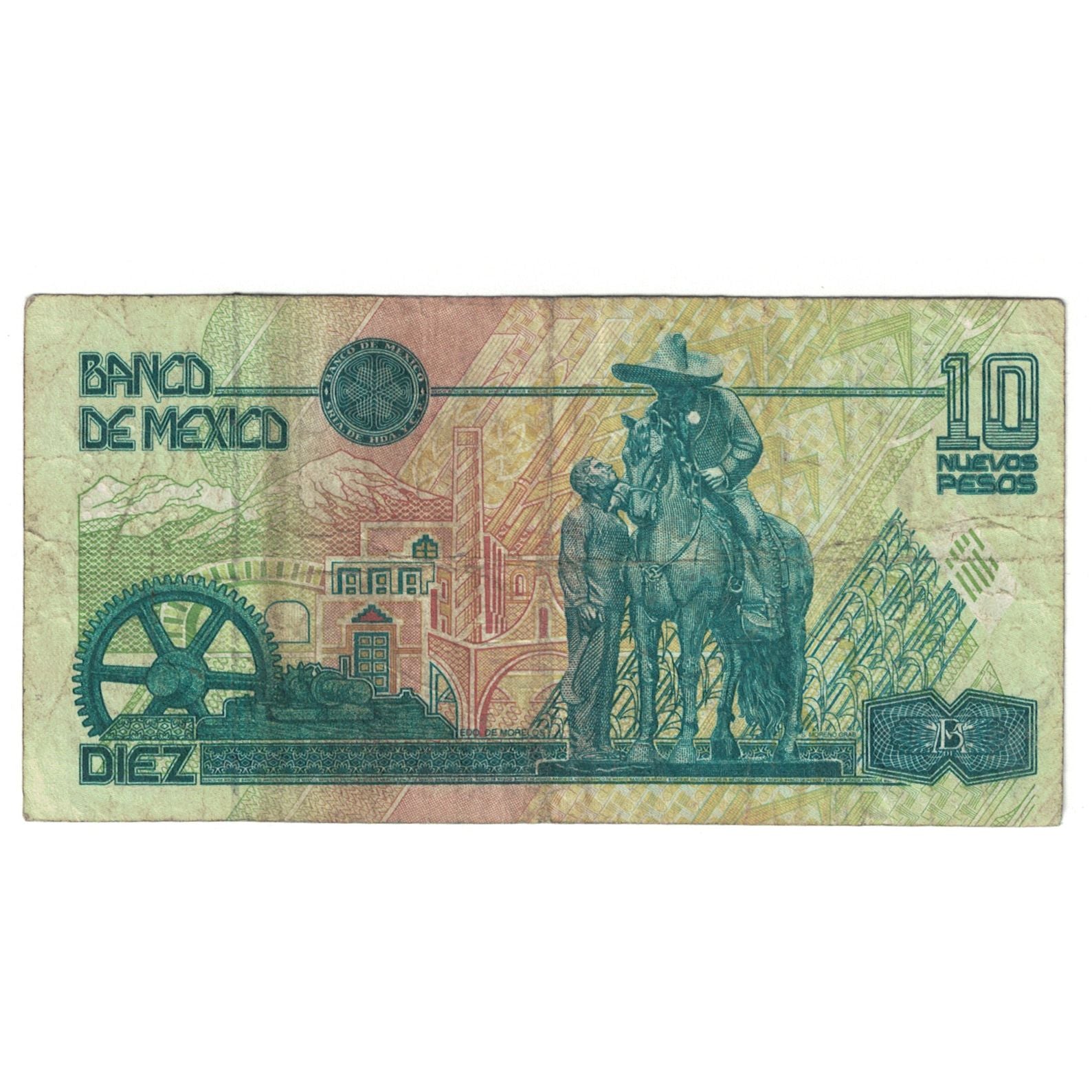 Banconote, Messico, 10 Pesos, 1992, 1992-12-10, KM:105a, MB