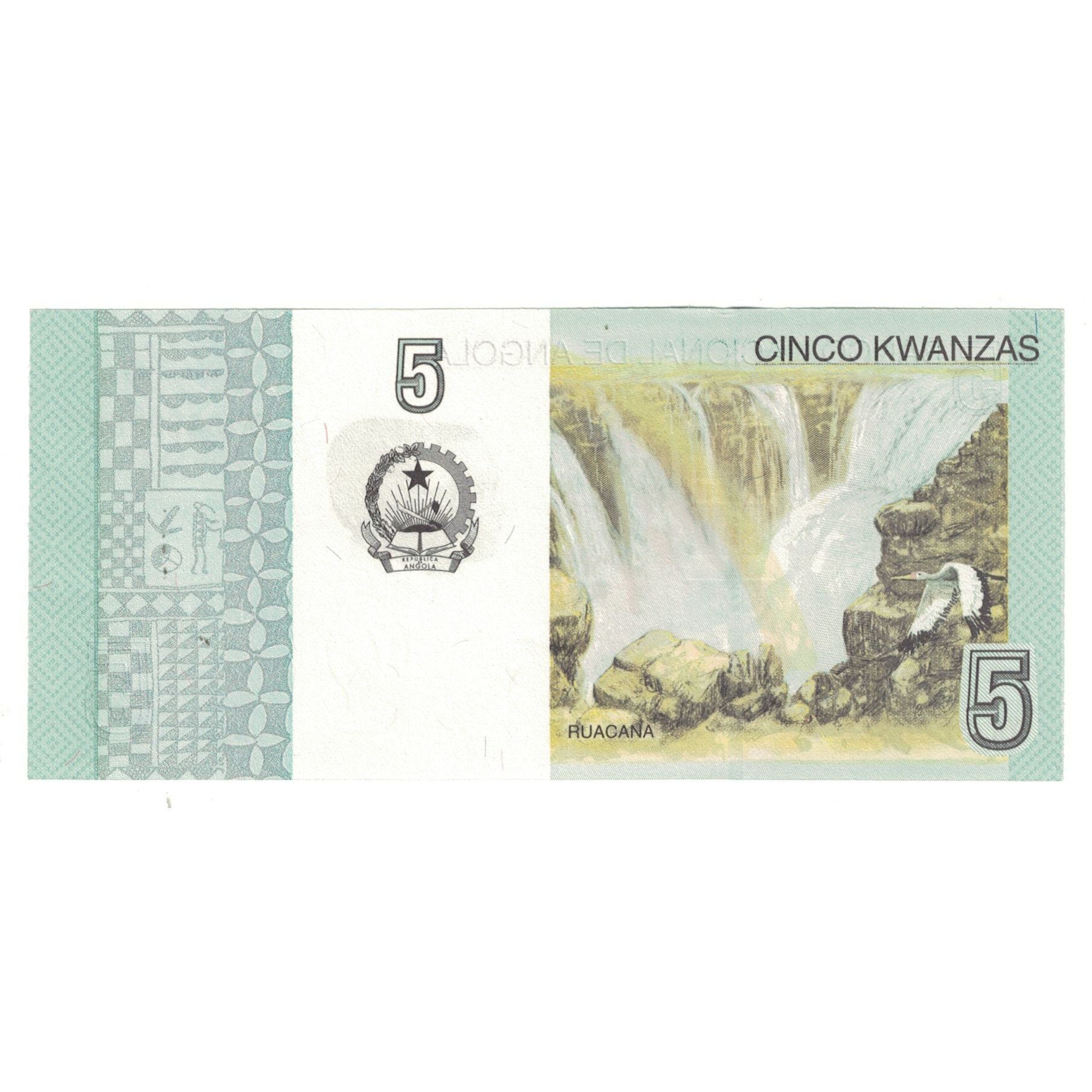 Billete, 5 Kwanzas, 2012, Angola, UNC