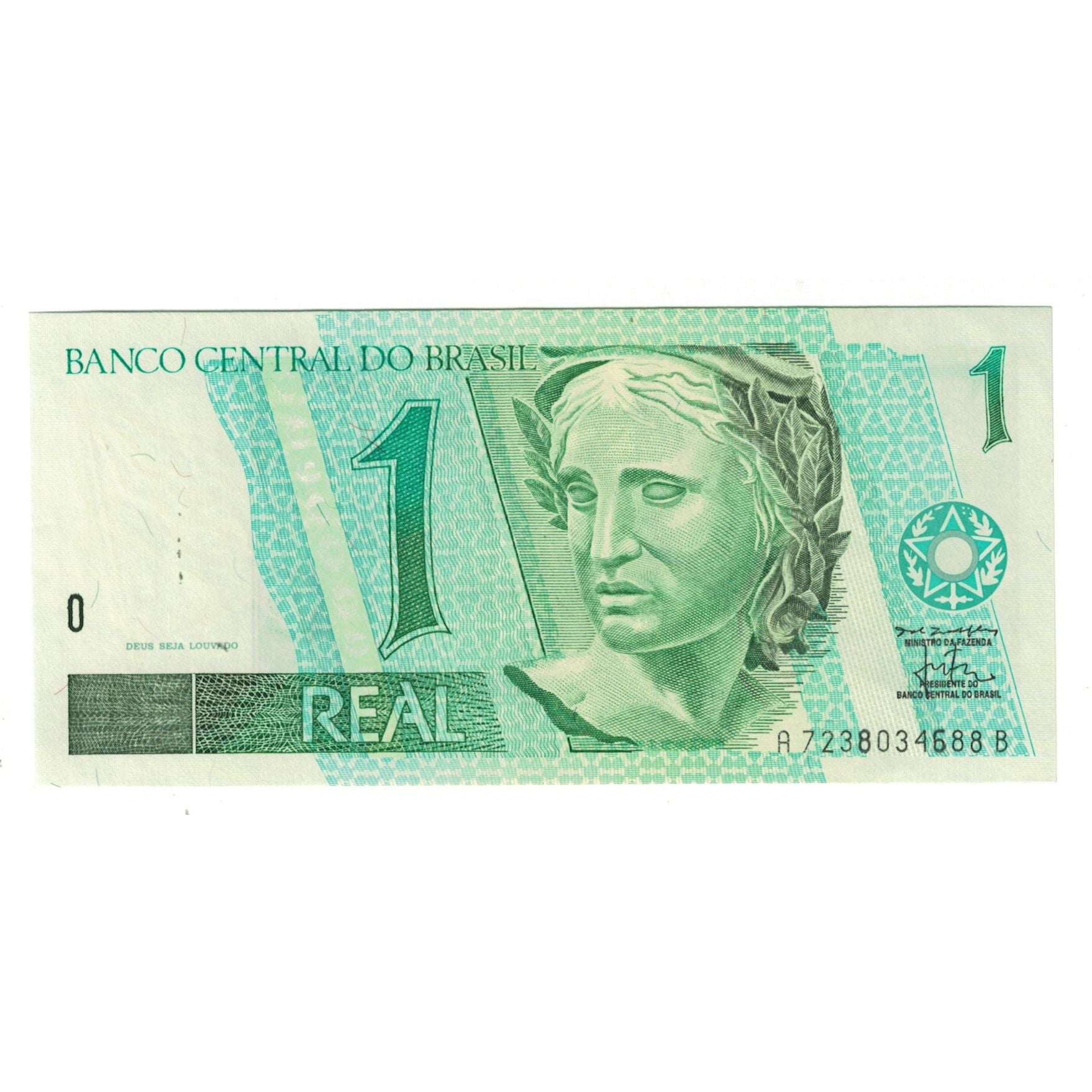 Billete, 1 Réal, Brasil, KM:243d, UNC