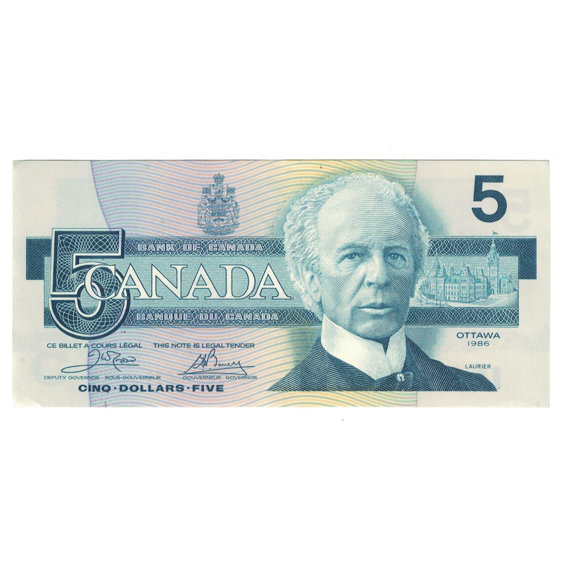 Geldschein, Kanada, 5 Dollars, 1986, KM:95b, UNZ