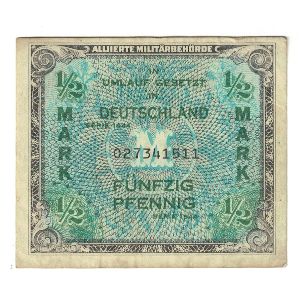 Billete, 1/2 Mark, 1944, Alemania, MBC