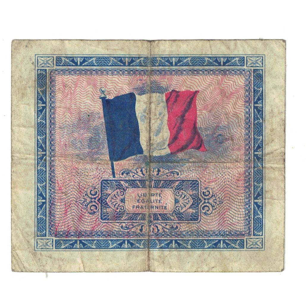 Francia, 5 Francs, Flag/France, 1944, SÉRIE 1944, BB, KM:115a
