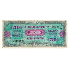 Frankrijk, 50 Francs, 1945 Verso France, 1944, 26161603, TB, Fayette:VF24.2