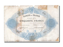 Banknote, France, 50 Francs, ...-1889 Circulated during XIXth, 1870, 1870-08-10