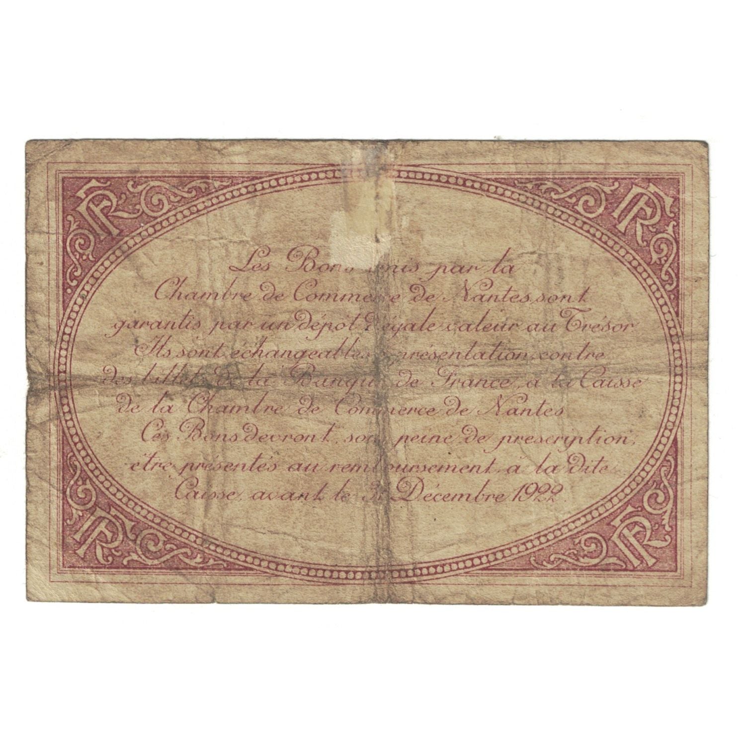 Frankreich, Nantes, 1 Franc, 1922, S+, Pirot:88-5