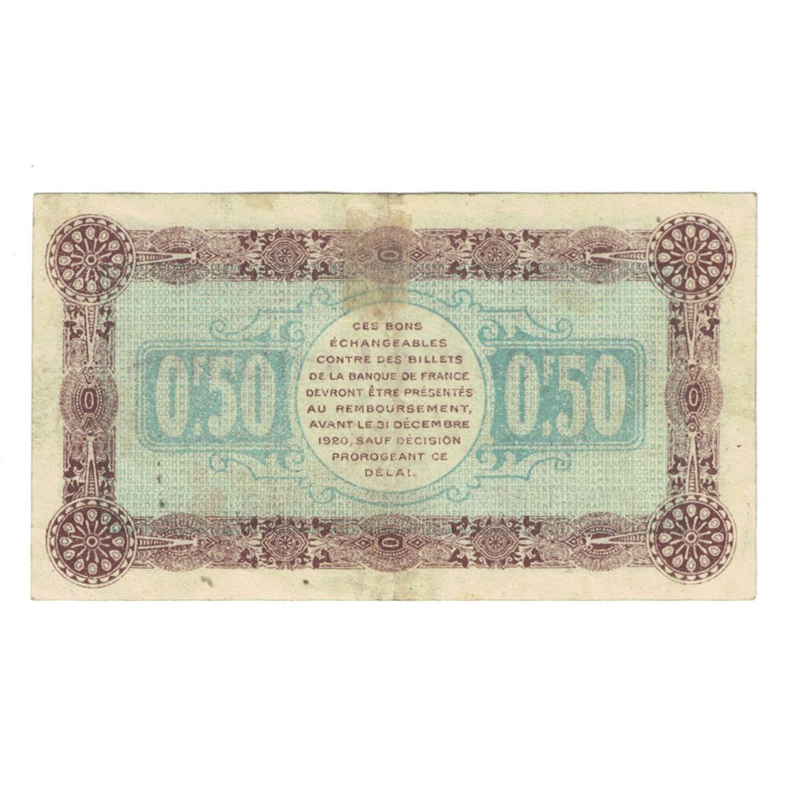 Frankreich, Nevers, 50 Centimes, 1915, Chambre de Commerce, SS, Pirot:90-5