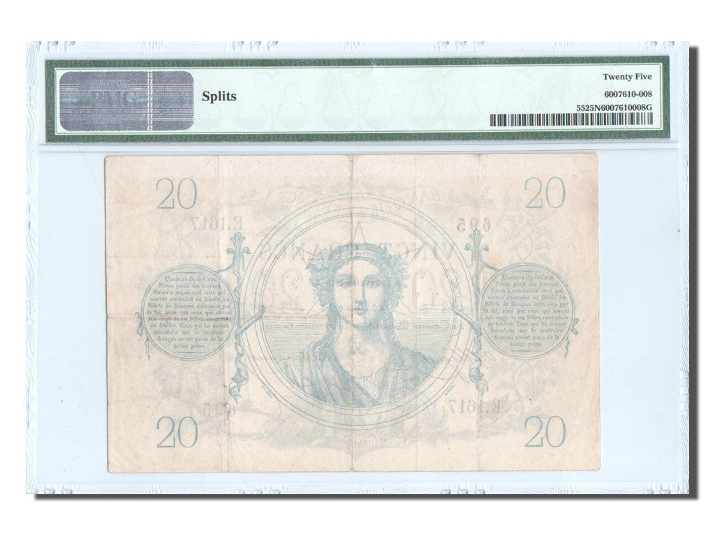 Biljet, Frankrijk, 20 Francs, ...-1889 Circulated during XIXth, 1873