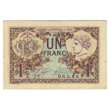 Francja, 1 Franc, PIROT 97.36, 1920, A.27, PARIS, AU(55-58)