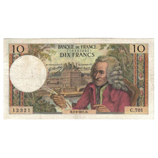 Francia, 10 Francs, Voltaire, 1971, C.701, MBC, Fayette:62.51, KM:147d