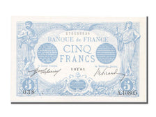 Francia, 5 Francs, 5 F 1912-1917 ''Bleu'', 1916, KM:70, 1916-03-13, SPL, Faye...