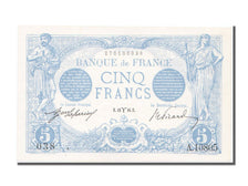 France, 5 Francs, 5 F 1912-1917 ''Bleu'', 1916, KM #70, 1916-03-13, UNC(63),...