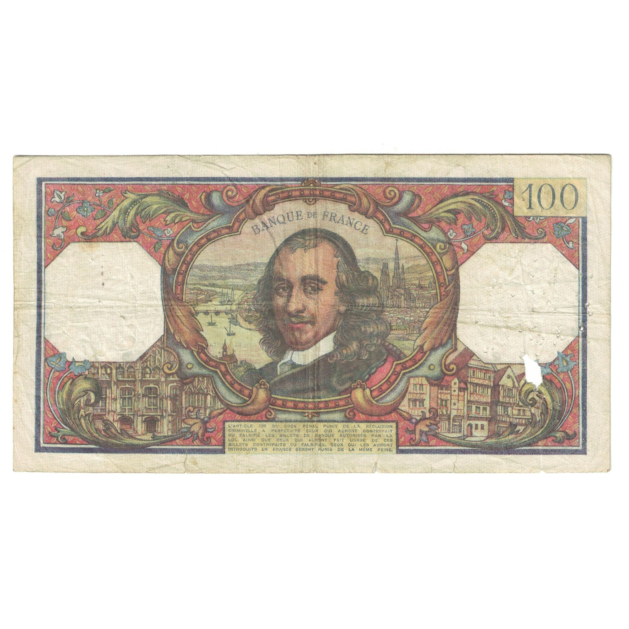 Francia, 100 Francs, Corneille, 1964, Y.32, BC, Fayette:65.3, KM:149a